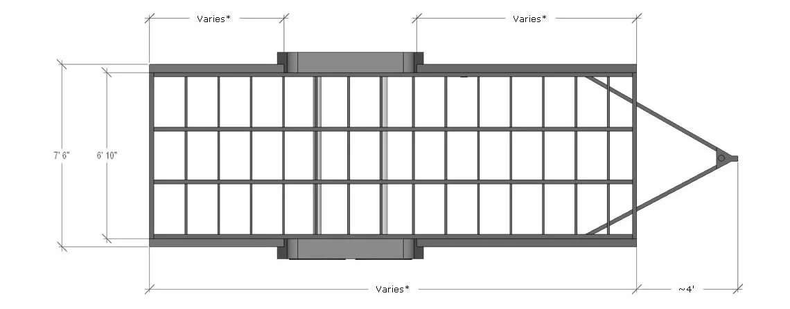 Tiny House Trailer Measurements Diagram